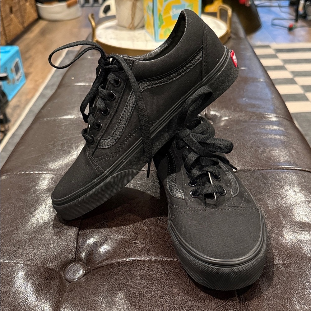 Vans Black Canvas Sneakers